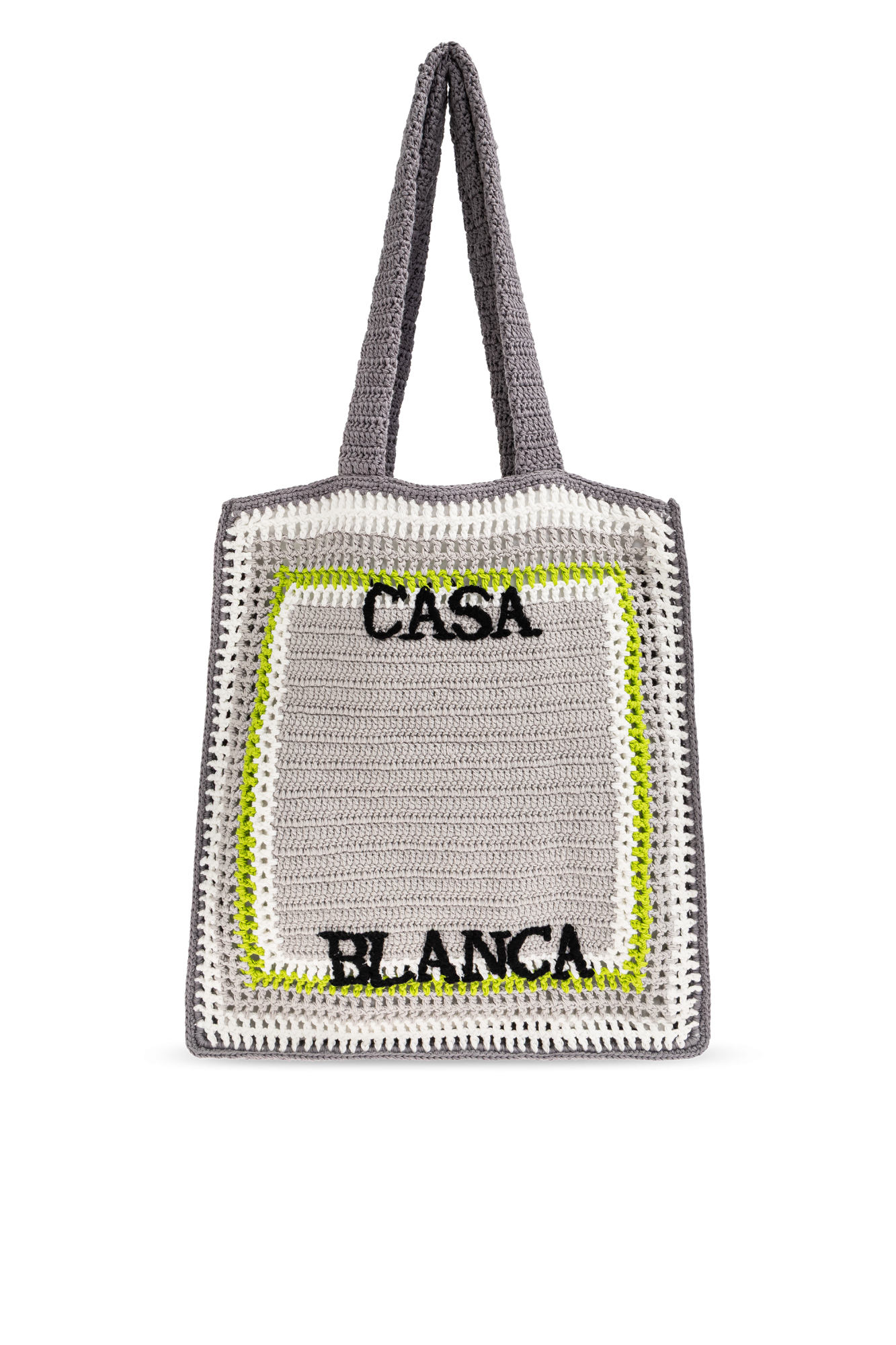 Grey Crocheted bag with logo Casablanca - Vitkac GB